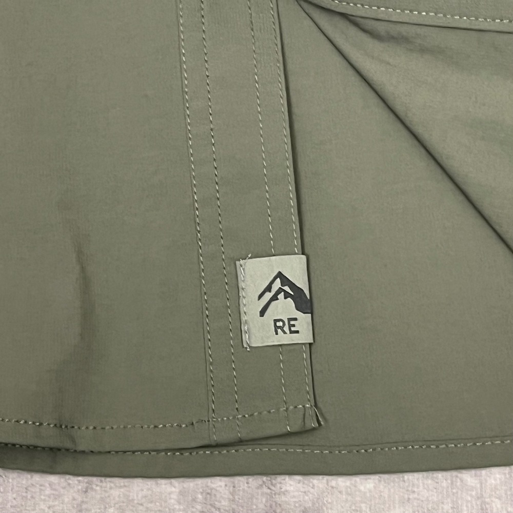 Rugged Elements Hiking Shirt Mens Large Green Mesh Vented Nylon Stretch - Picture 4 of 12